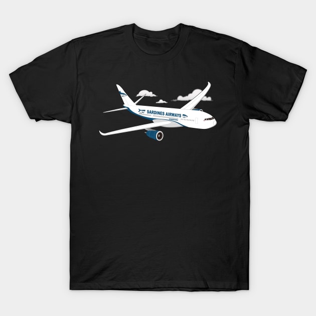 Sardines Airways T-Shirt by Manikool